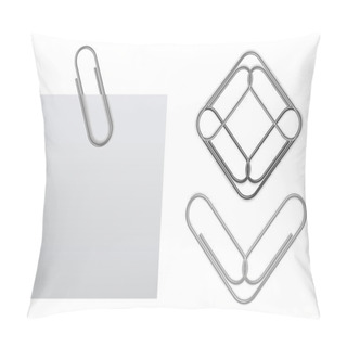 Personality  Vector Sticky Note With Paper Clip Pillow Covers