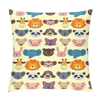 Personality  Seamless Animal Face Pattern Pillow Covers
