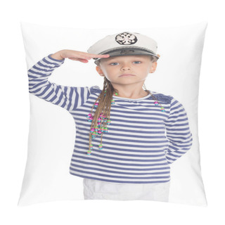 Personality  Girl Holds A Hand In Greeting Pillow Covers