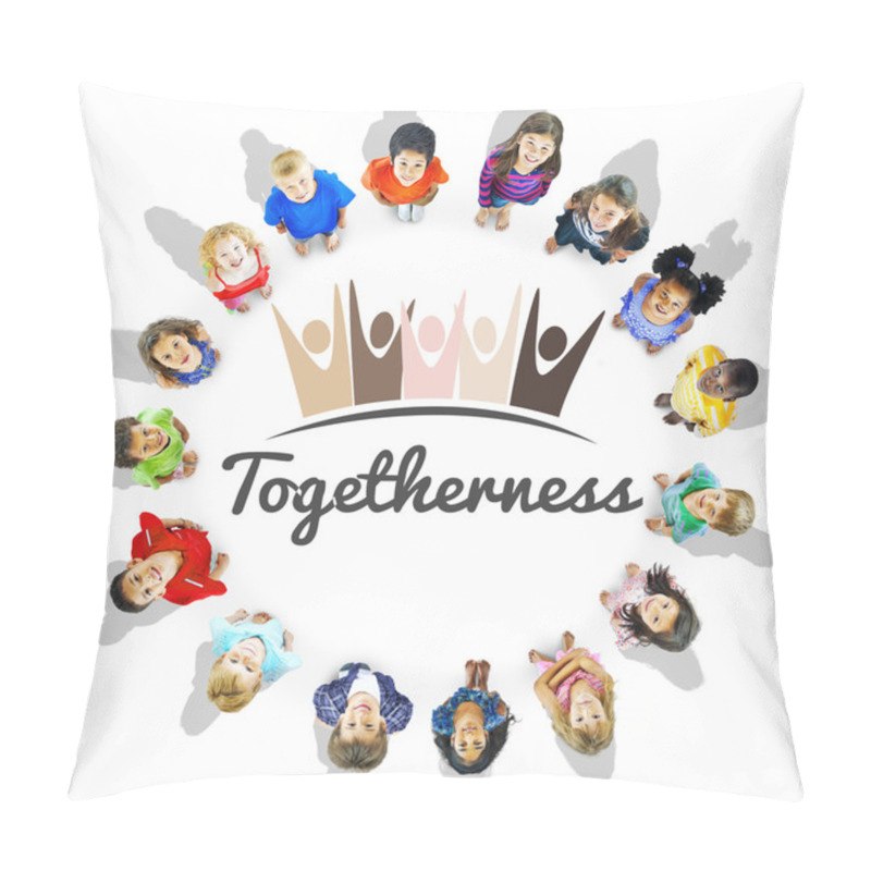 Personality  Children Standing In Circle  Pillow Covers