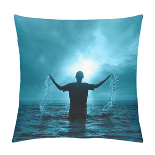 Personality  Man In Water Pillow Covers