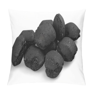 Personality  Coal, Carbon Nugget Isolated  Pillow Covers