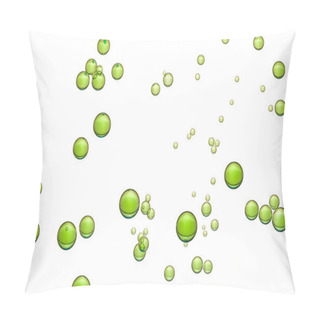 Personality  Beautiful Green Air Bubbles Pillow Covers