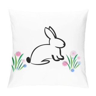 Personality  Easter Bunny Illustration Pillow Covers