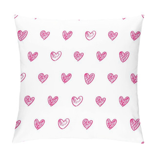 Personality  Doodle Heart Background Pillow Covers