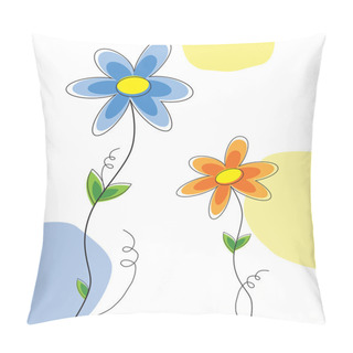Personality  Cute Daisies Pillow Covers