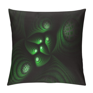 Personality  Colorful Ornament Double Spiral Effect Abstract Fractal Pattern Background. Geometrical Spiral Abstract Fractal. Geometry Style Abstract Pillow Covers