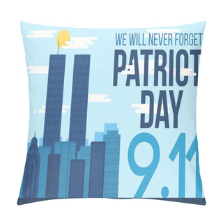 Personality  Patriot Day Banner Pillow Covers