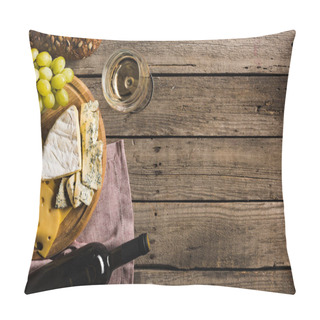 Personality  White Wine, Bread, And Cheese    Pillow Covers