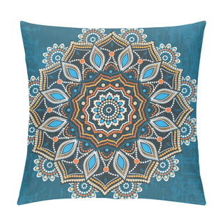 Personality  Abstract Ethnic Round Ornament Pillow Covers