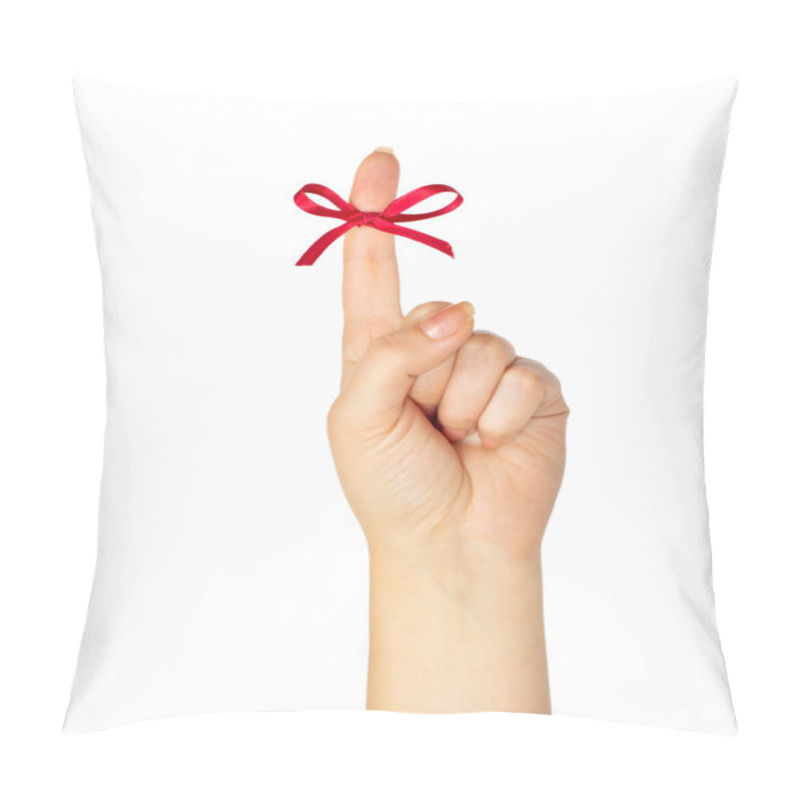 Personality  Red Bow On Finger Pillow Covers