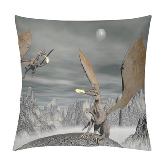 Personality  Two Dragons Pillow Covers