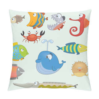 Personality  Fish Set Pillow Covers