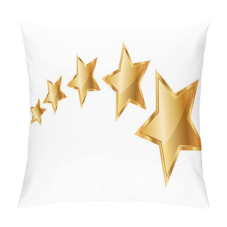 Personality  Vector Illustration Gold Stars Pillow Covers