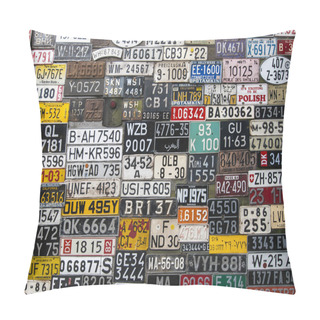 Personality  Various License Plates Pillow Covers