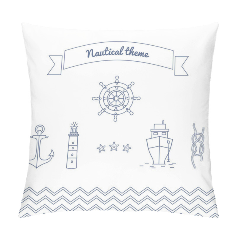 Personality  Graphics On The Marine Theme. Pillow Covers