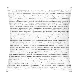 Personality  Handwriting. Seamless Vector Background. Pillow Covers