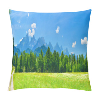 Personality  Summer Mountains Panorama, Germany Pillow Covers