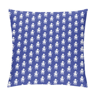 Personality  Pattern With Cute Octopus. Vector Illustration. Pillow Covers