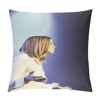 Personality  Woman Lifts Her Hands To God Pillow Covers