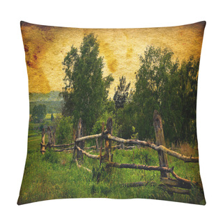 Personality  Vintage Photo Of Countryside Pillow Covers
