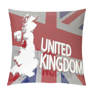 Personality  Great Britain Map Pillow Covers