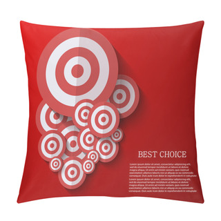 Personality  Vector Modern Flat Darts Background. Eps 10 Pillow Covers