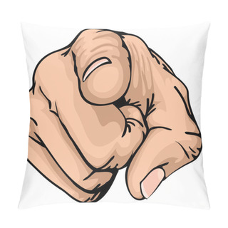 Personality  Pointing The Finger Pillow Covers