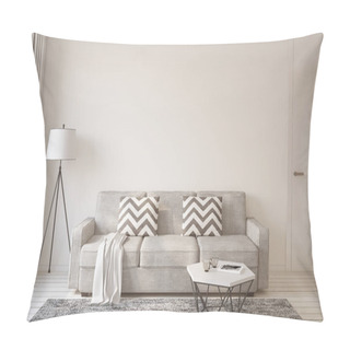 Personality  Living-room Interior. 3d Rendering. Pillow Covers
