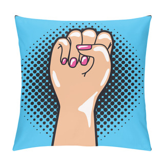 Personality  Hand Human Expressing Power Fist Pop Art Pillow Covers