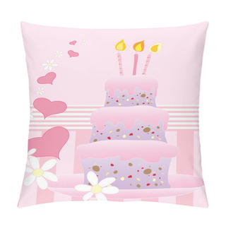 Personality  Birthday Cake Pillow Covers