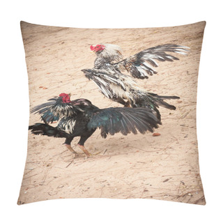 Personality  Two Gamecocks Pillow Covers