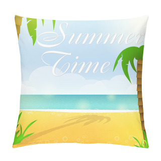 Personality  Summer Time, Vector Illustration Pillow Covers