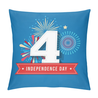 Personality  Happy Independence Day Card United States Of America, 4 Th July Pillow Covers