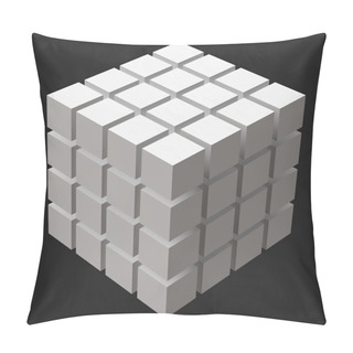 Personality  Big Cube With Cubic Cuts Pillow Covers