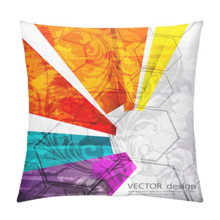 Personality  Illustrated Colorful Layout With Abstraction Pillow Covers