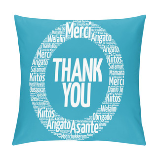 Personality  Thank You Word Cloud Pillow Covers