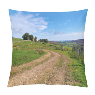 Personality  Dirt Track Leading To Farm Buildings Pillow Covers