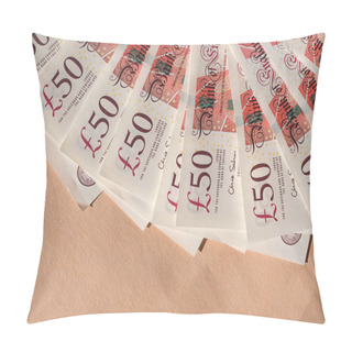 Personality  Fifty Pound Notes Pillow Covers