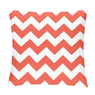 Personality  Red And White Zigzag Pattern Pillow Covers