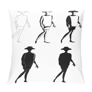 Personality  Different Contours Of Business Suit Pillow Covers