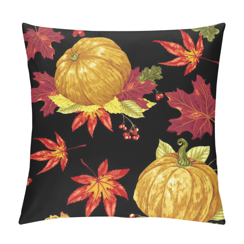 Personality  Seamless pattern of autumn festival for harvest season in vector design graphic illustration pillow covers