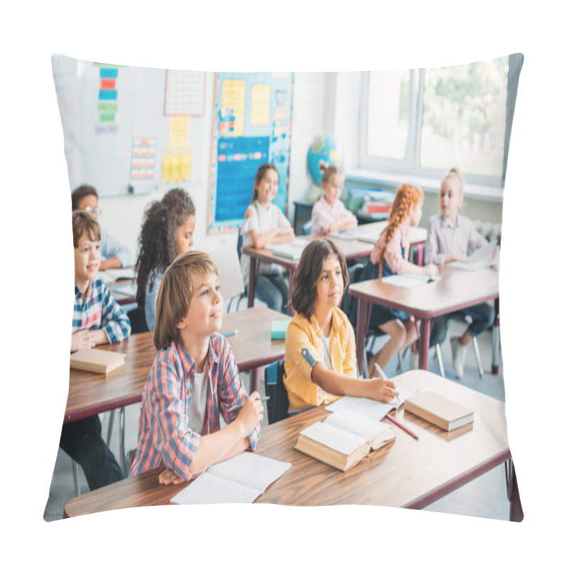 Personality  concentrated kids in class pillow covers