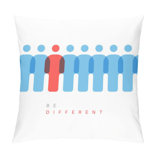 Personality  One Figure Is Different From Others Pillow Covers