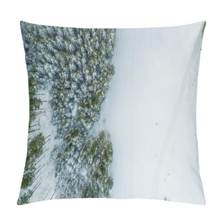 Personality  Swiss Winter - Forest From Above Pillow Covers