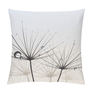 Personality  Dandelions. Vector. Pillow Covers