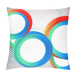 Personality  Abstract Circle Background. Vector Pillow Covers