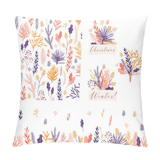 Personality  Vector Floral Set. Pillow Covers