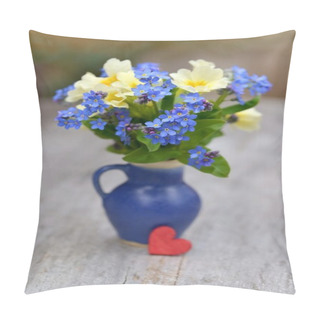 Personality  Flowers And Heart For Love. Pillow Covers