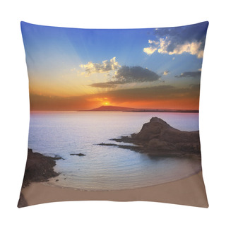 Personality  Lanzarote Playa Papagayo Beach Sunset Pillow Covers